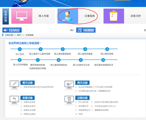全國執(zhí)業(yè)藥師注冊平臺--執(zhí)業(yè)藥師注冊說明