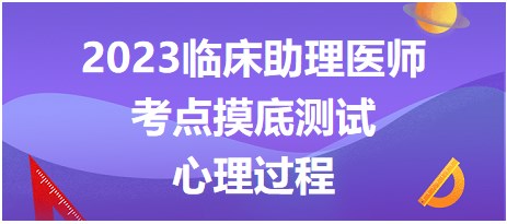 心理過(guò)程摸底測(cè)試